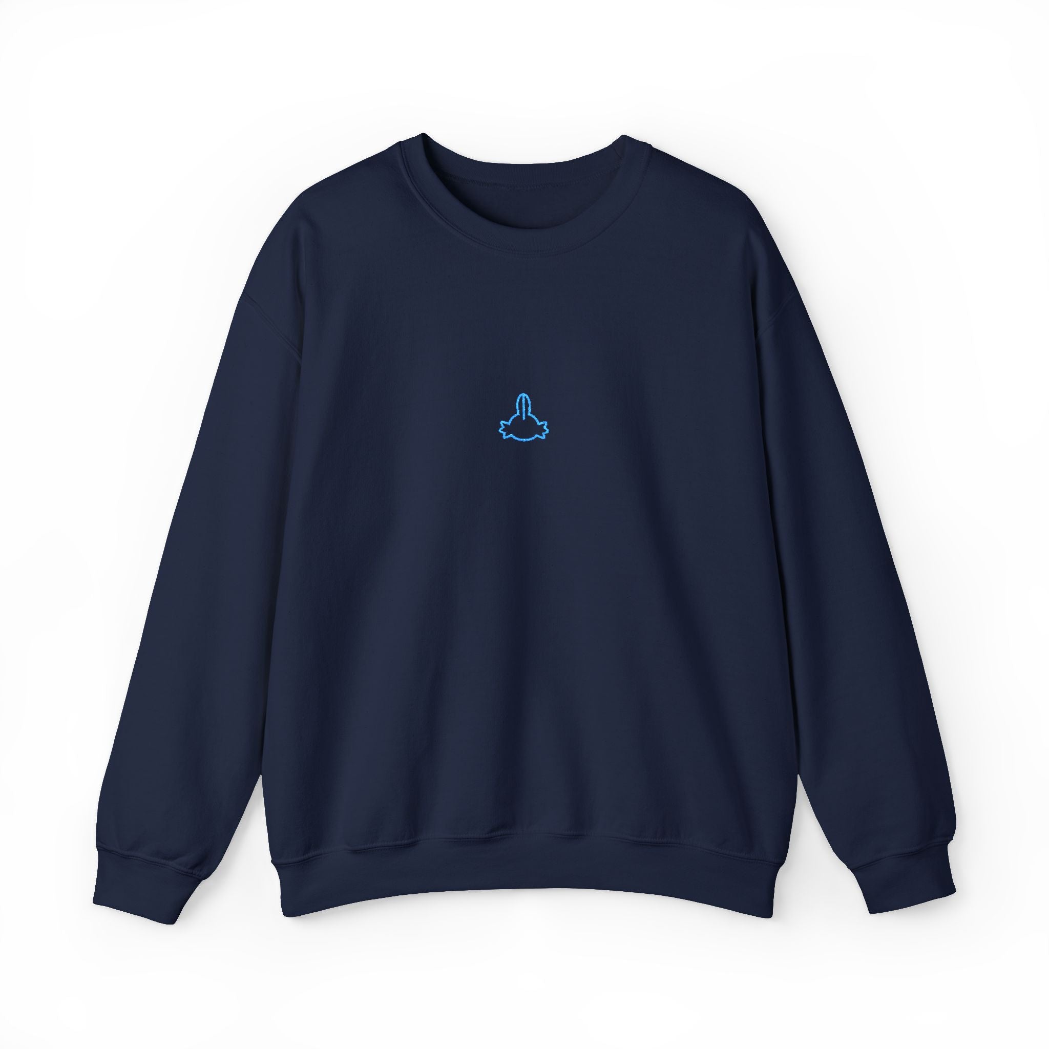 Axolotl Head Unisex Embroidered Crewneck Sweatshirt