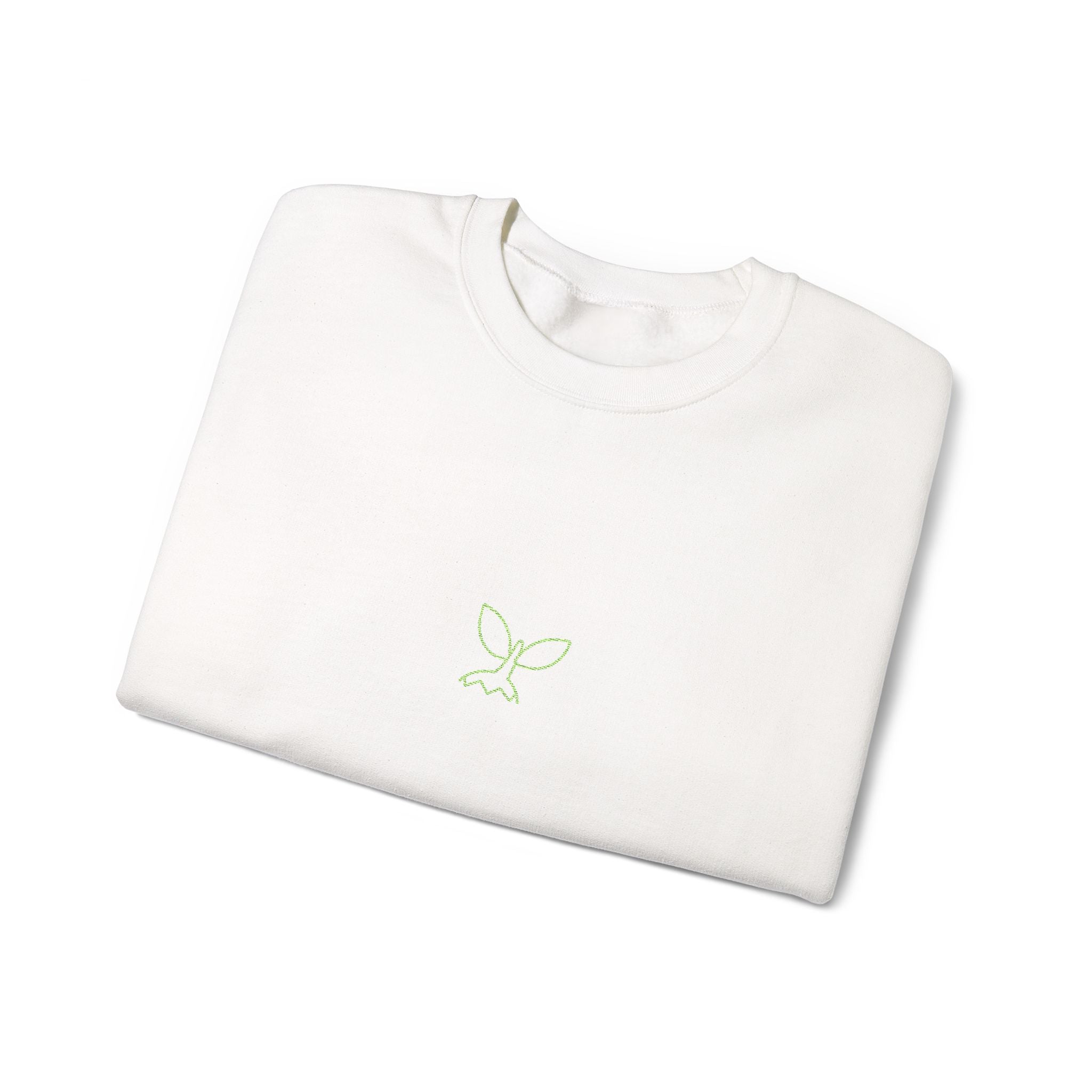 Leafy Twig Unisex Embroidered Crewneck Sweatshirt