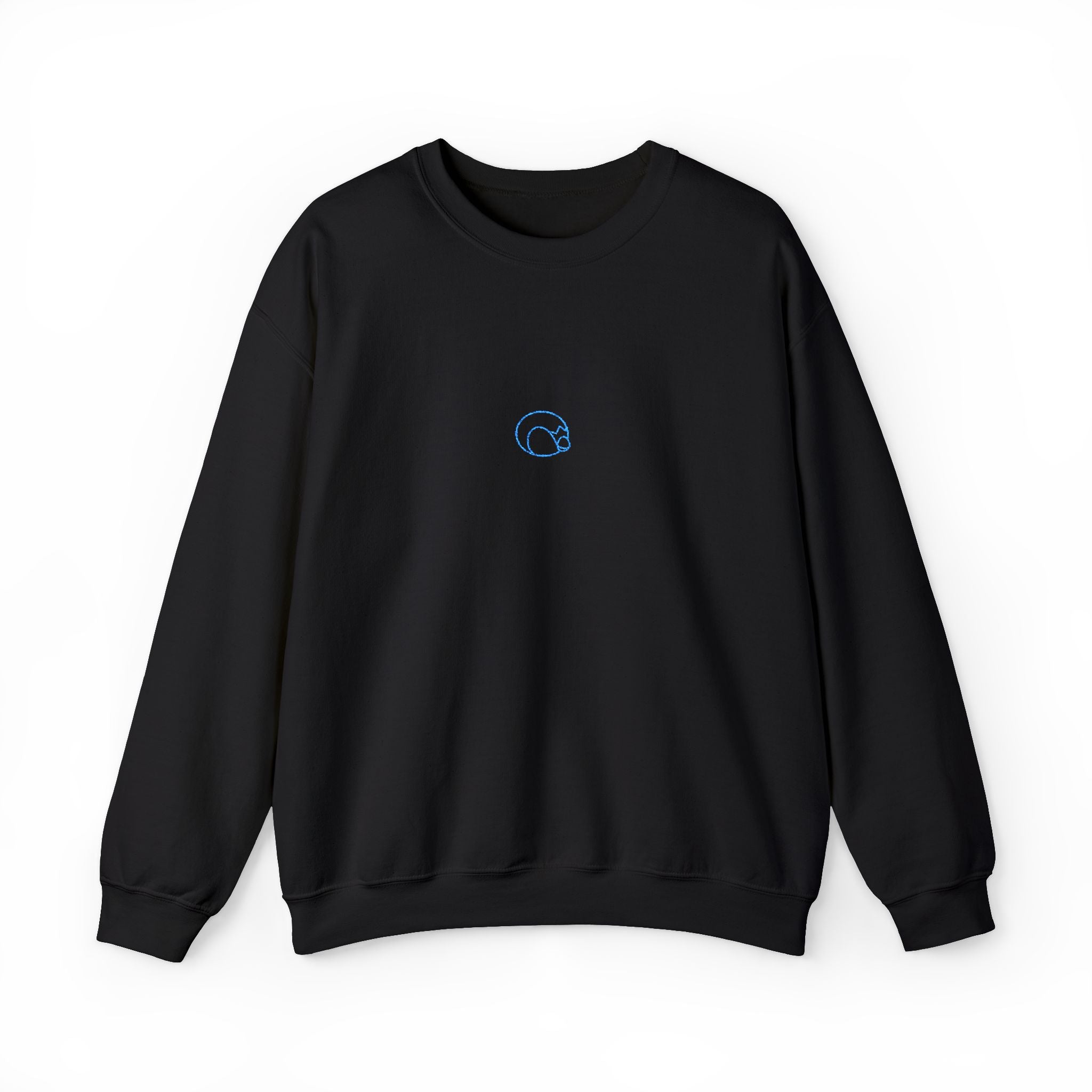Blue Penguin Unisex Embroidered Crewneck Sweatshirt
