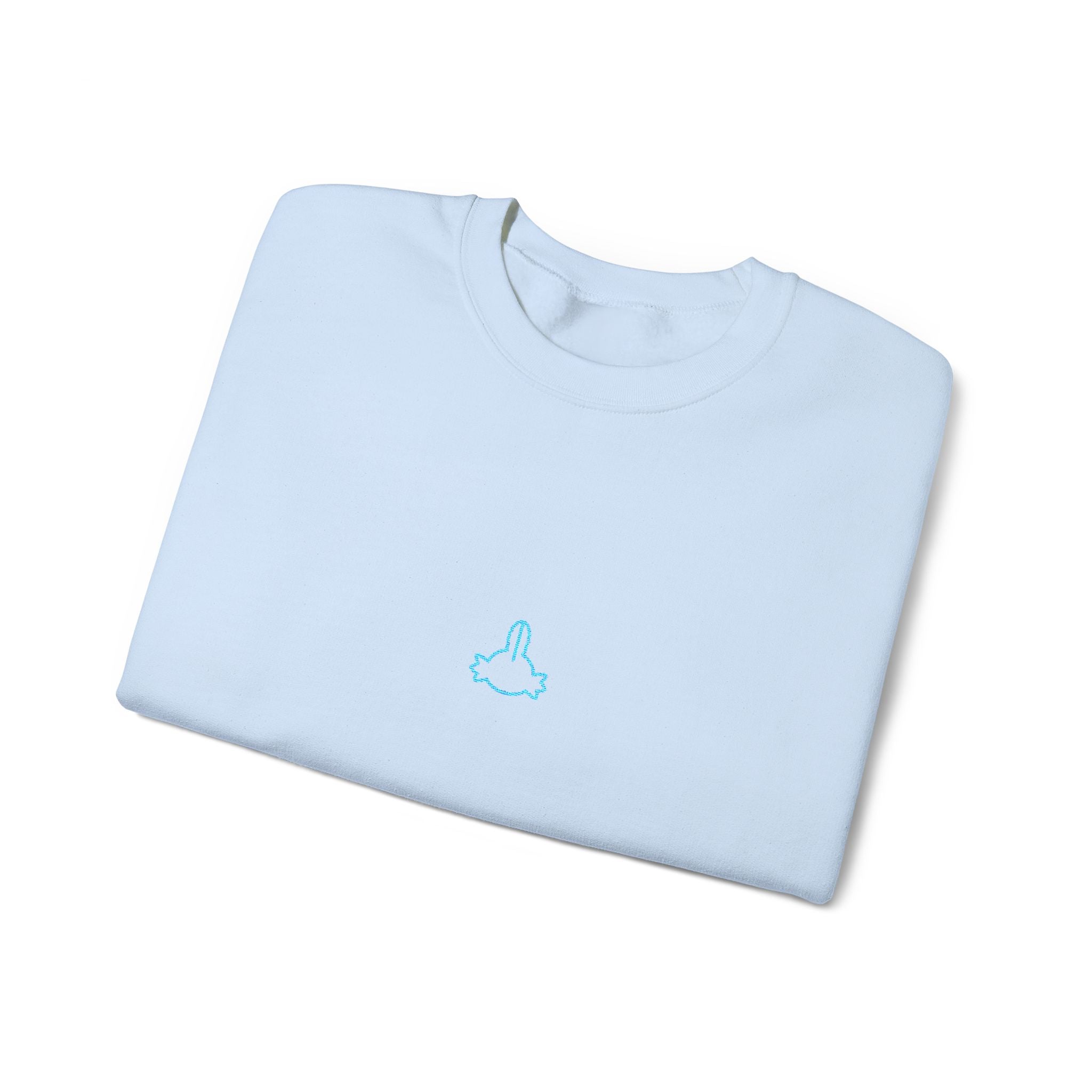 Axolotl Head Unisex Embroidered Crewneck Sweatshirt