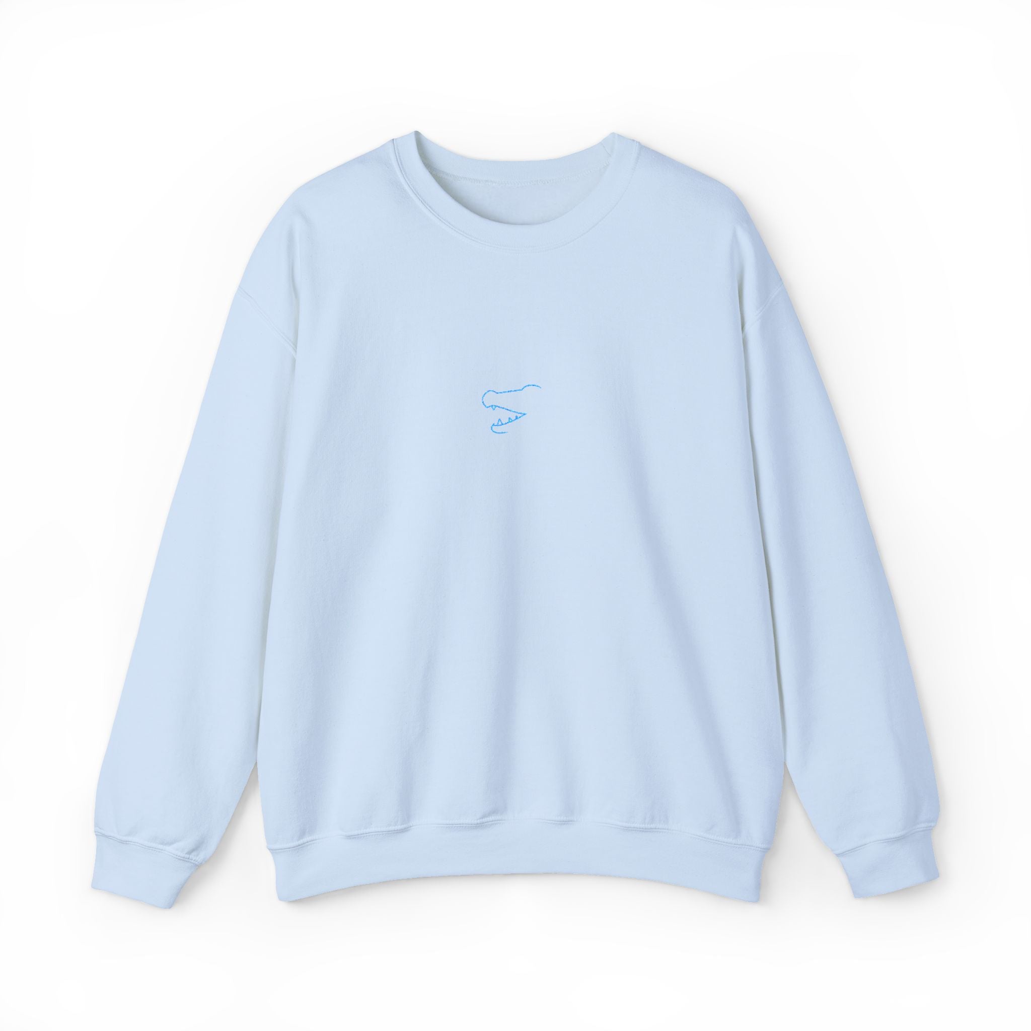 Crocodile Teeth Unisex Embroidered Crewneck Sweatshirt