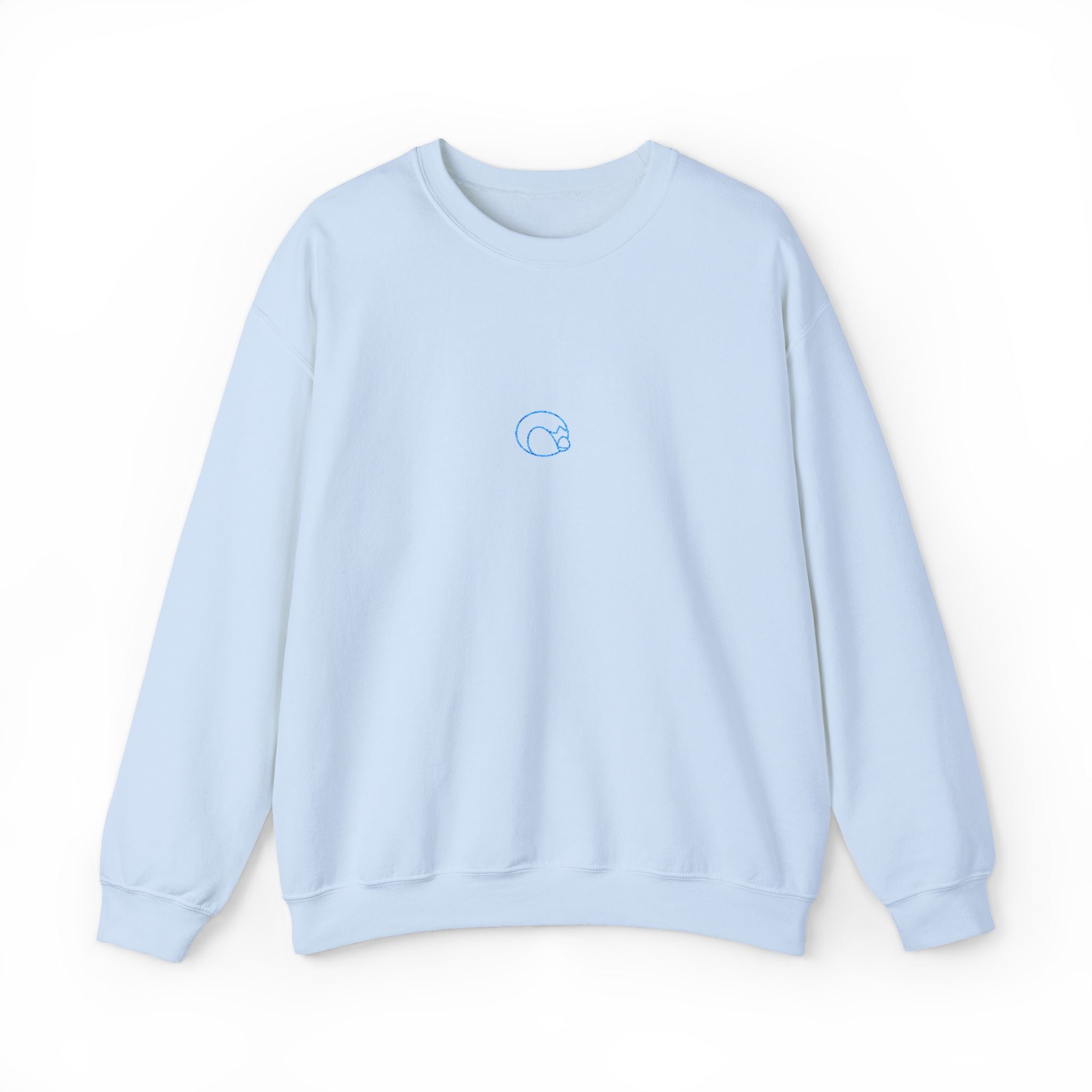 Blue Penguin Unisex Embroidered Crewneck Sweatshirt
