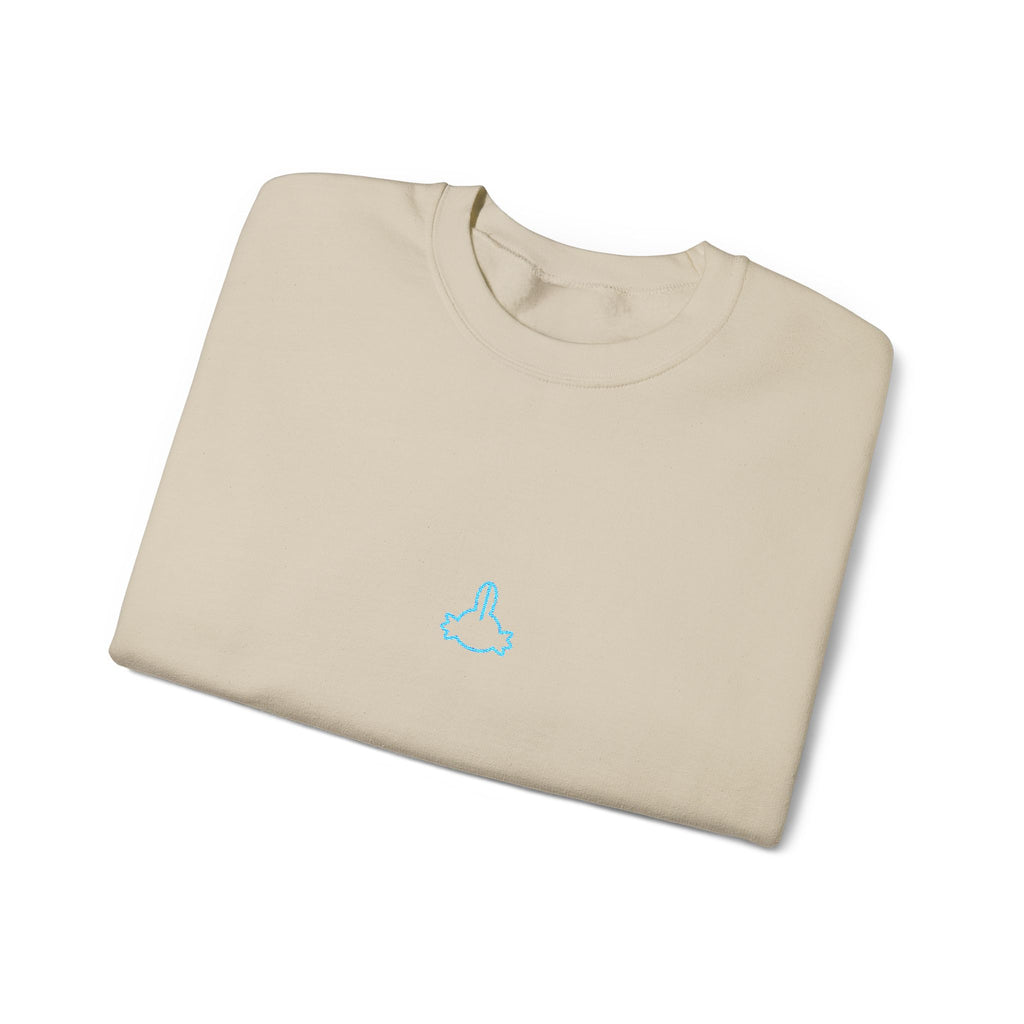 Axolotl Head Unisex Embroidered Crewneck Sweatshirt