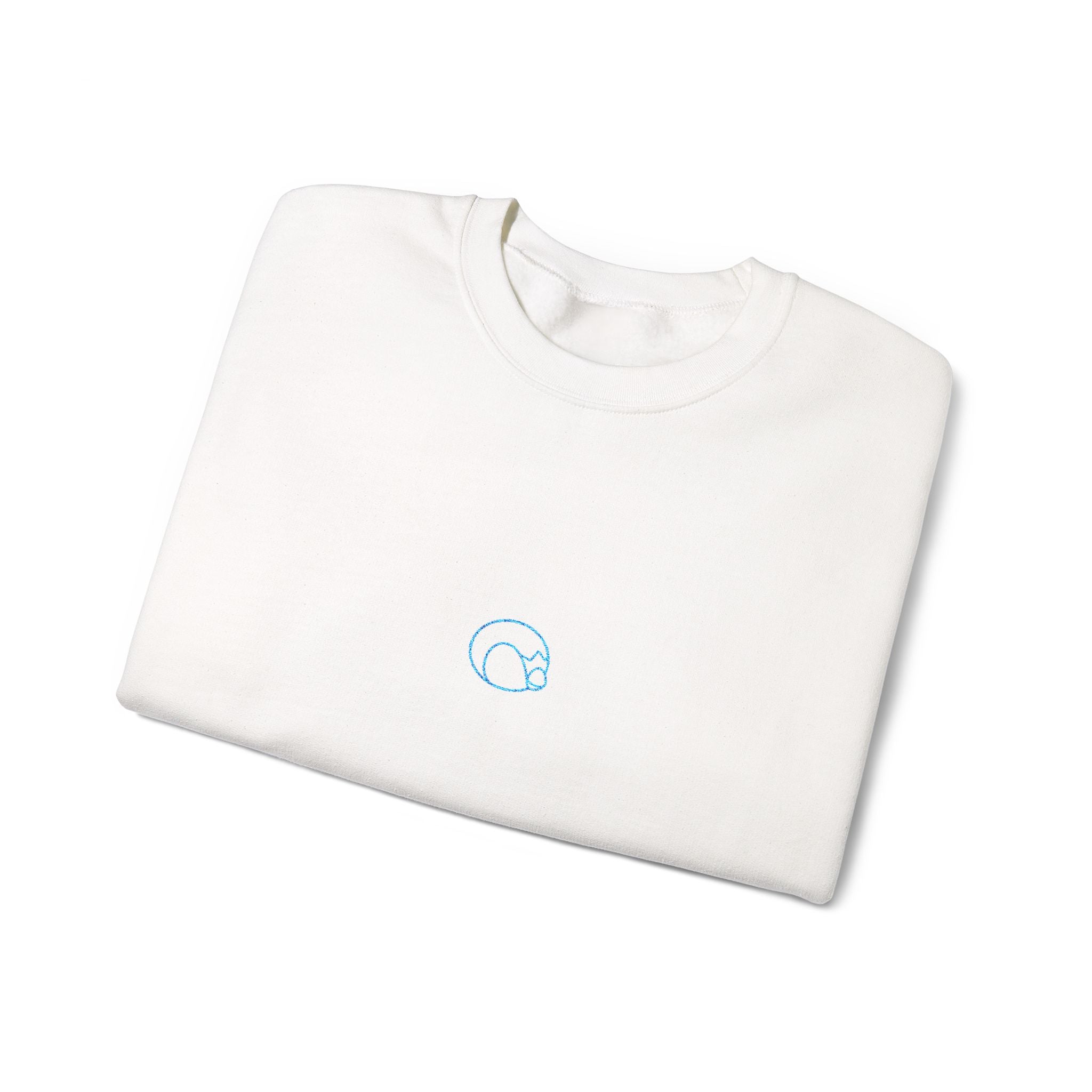 Blue Penguin Unisex Embroidered Crewneck Sweatshirt