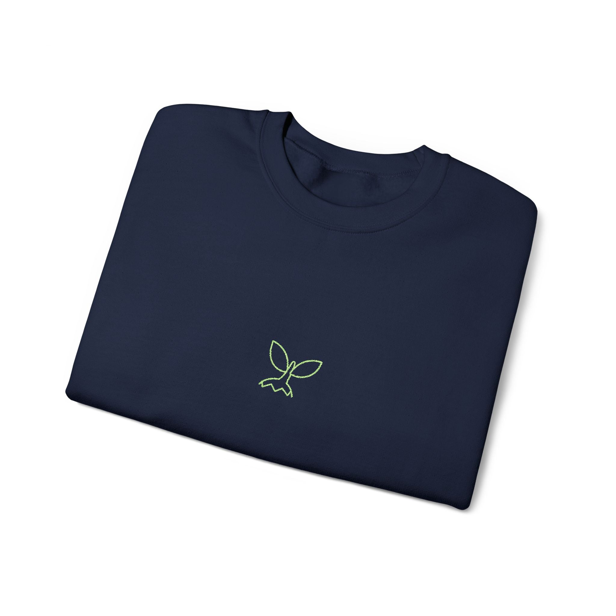 Leafy Twig Unisex Embroidered Crewneck Sweatshirt