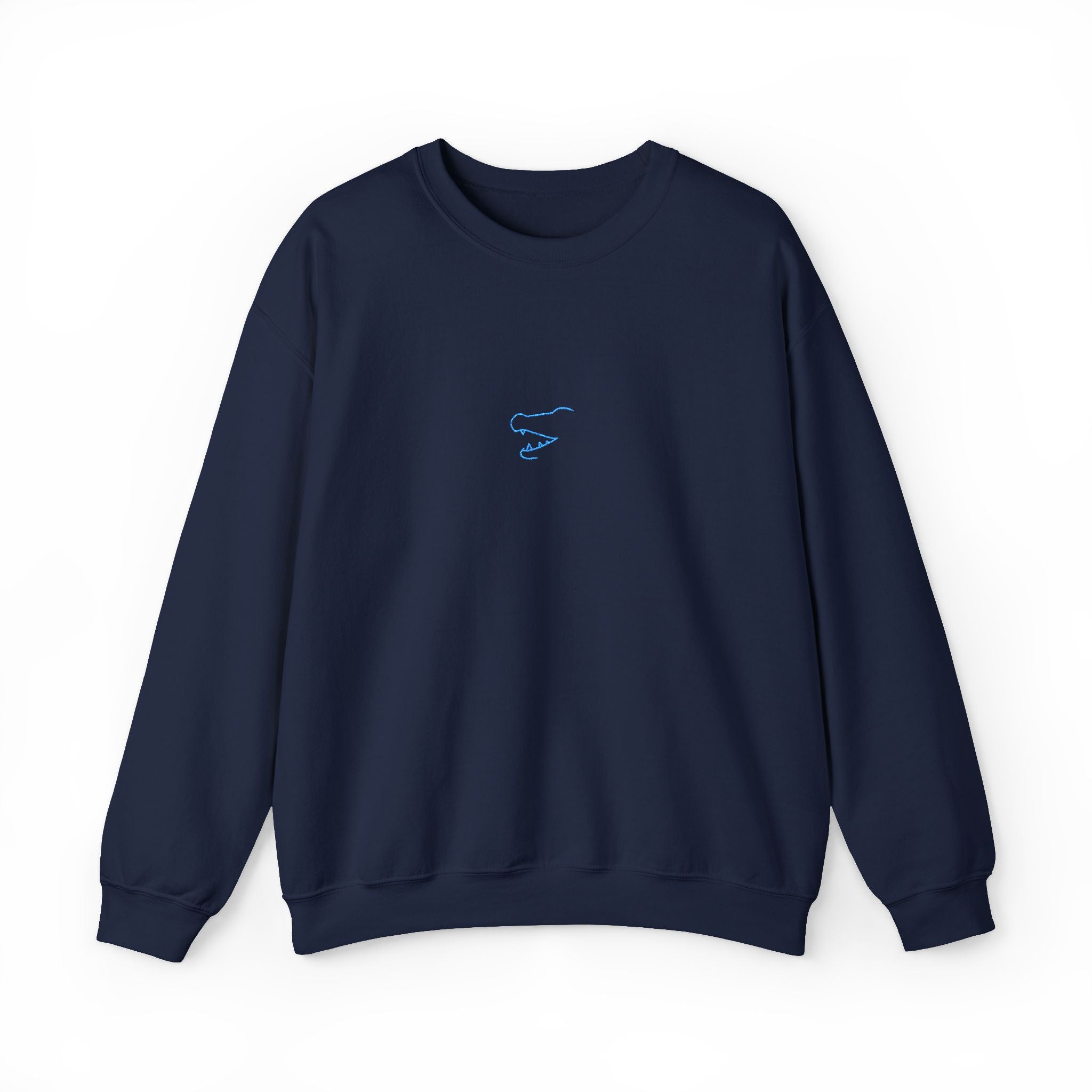 Crocodile Teeth Unisex Embroidered Crewneck Sweatshirt