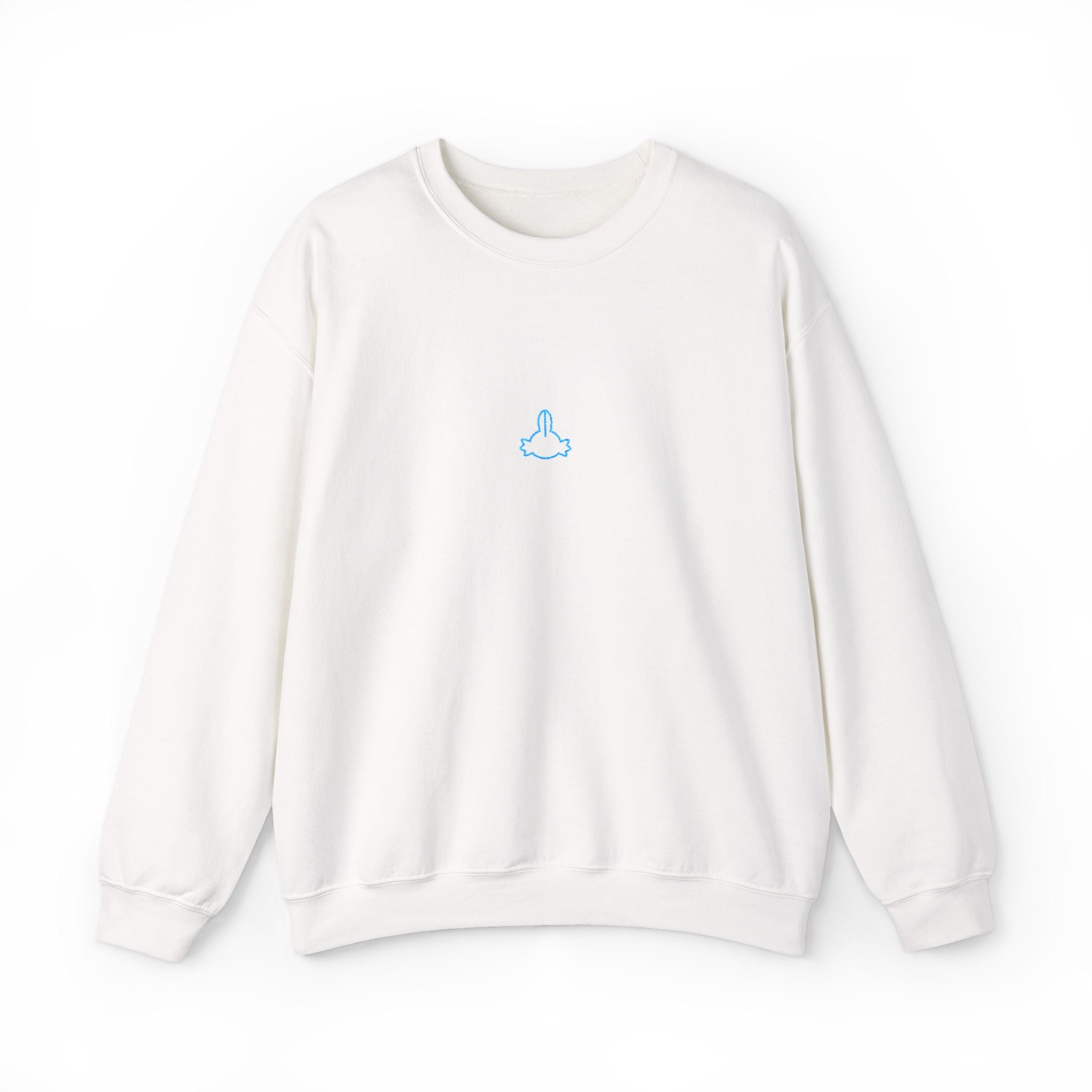 Axolotl Head Unisex Embroidered Crewneck Sweatshirt