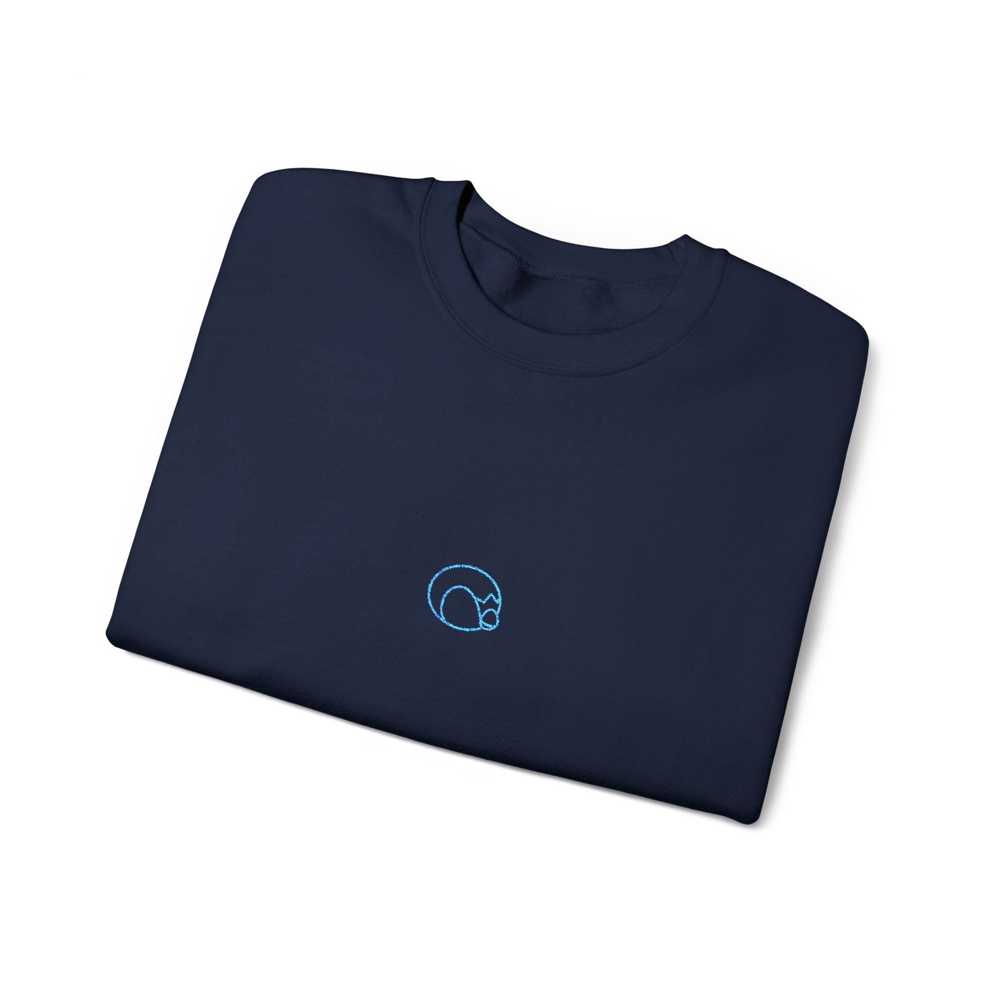 Blue Penguin Unisex Embroidered Crewneck Sweatshirt
