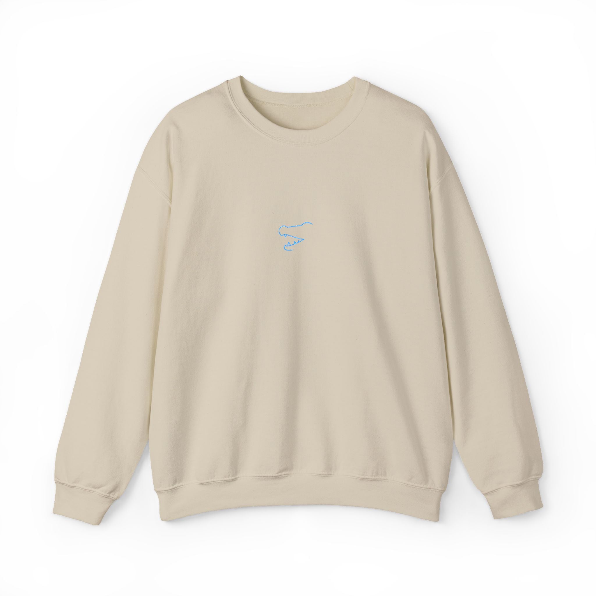 Crocodile Teeth Unisex Embroidered Crewneck Sweatshirt