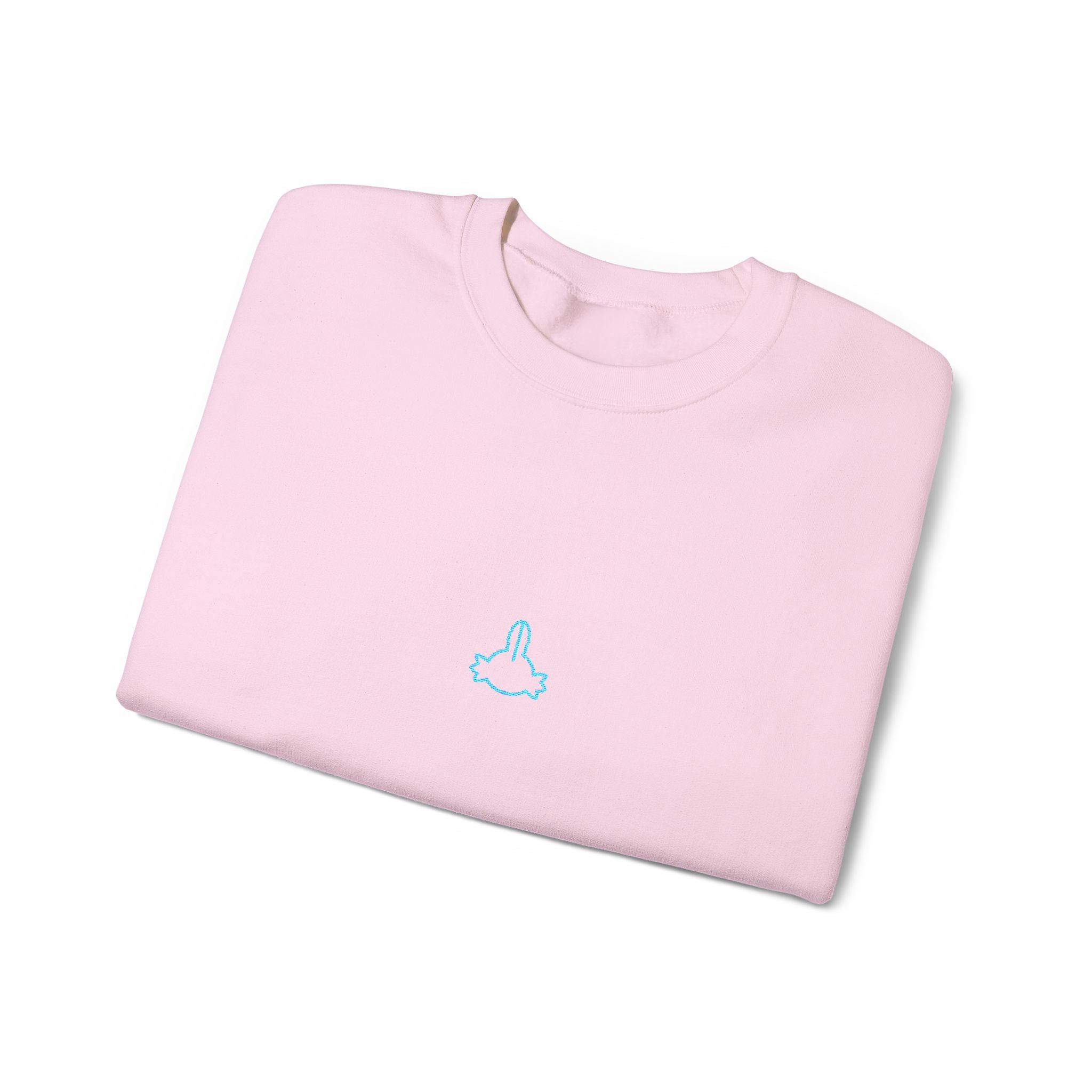 Axolotl Head Unisex Embroidered Crewneck Sweatshirt