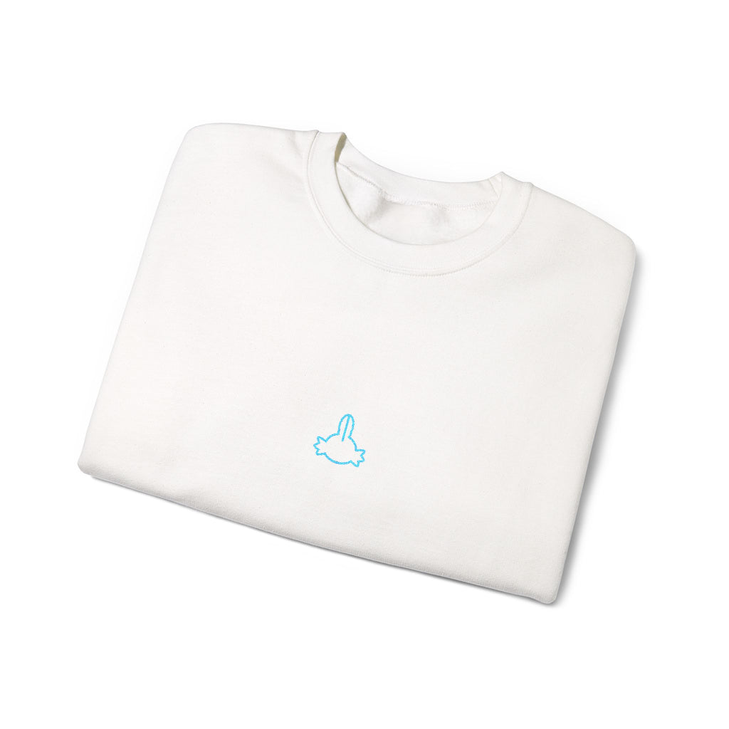 Axolotl Head Unisex Embroidered Crewneck Sweatshirt