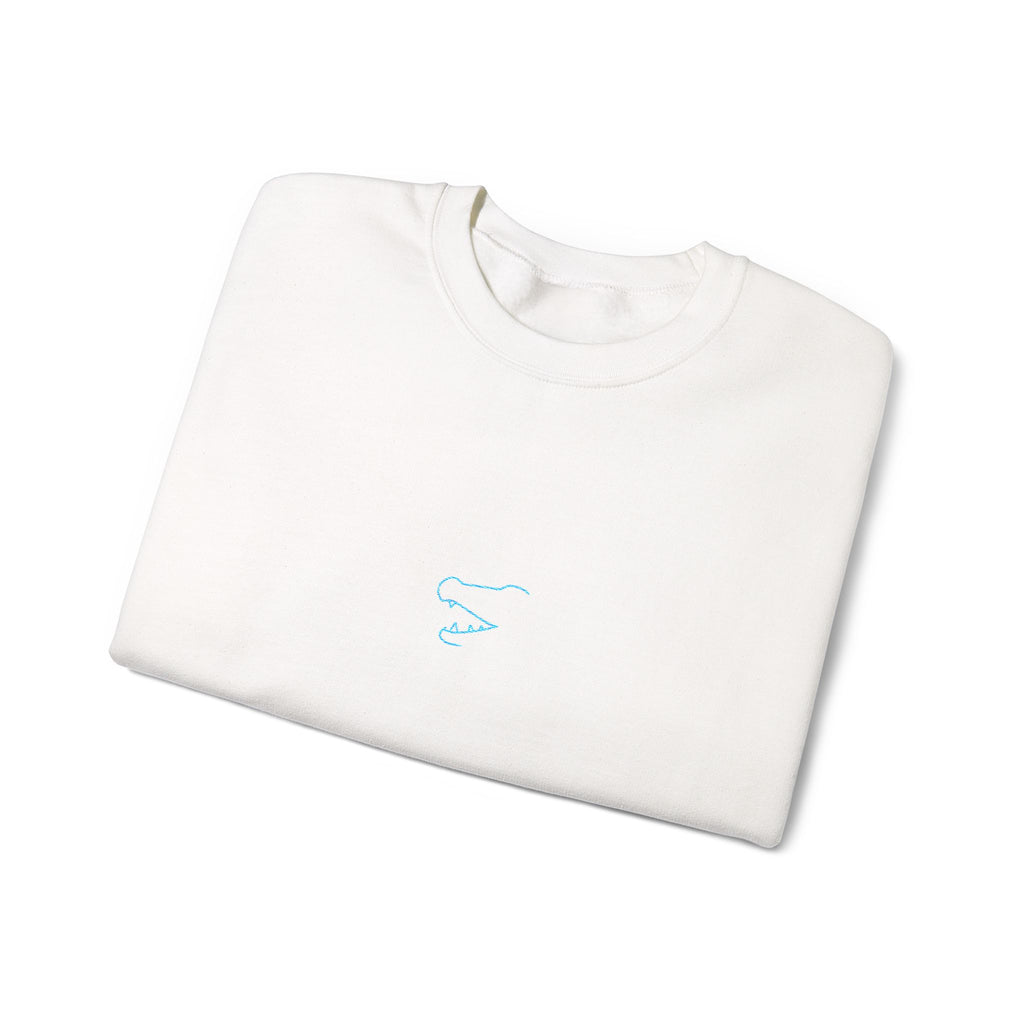 Crocodile Teeth Unisex Embroidered Crewneck Sweatshirt